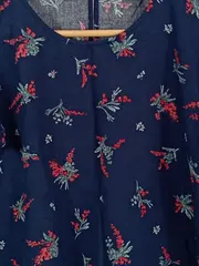 Vorschaubild 2 von EDC Damen T-Shirt Blumenmuster Einheitsgröße Blau Casual