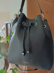 Vorschaubild 2 von Damen Beuteltasche Eimer Tasche Schwarz Casual Polyurethan