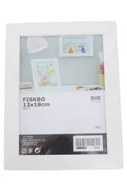 Vorschaubild 1 von FISKBO Bilderrahmen 13x18cm Weiß Holz Modern Minimalistisch