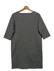 Vorschaubild 2 von Blusenkleid Damen Gr. 36/S Grau Klassisch Elegant