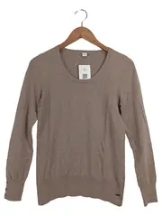 Vorschaubild 1 von Damen Pullover Gr. 36 Beige Casual Langarm