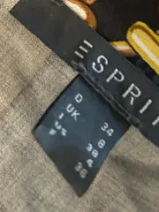 Vorschaubild 5 von Hemdblusenkleid Damen Blau Geometrisch Viskose Elegant Gr. 34