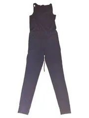 Vorschaubild 2 von Damen Jumpsuit Blau Meliert Raffungen Gr. M Casual Freizeit