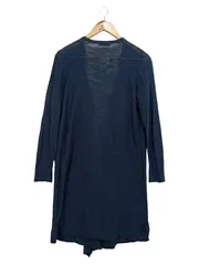 Vorschaubild 2 von Damen Strickjacke Gr. 34/XS Blau Casual Langarm Cardigan