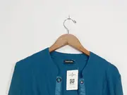 Vorschaubild 5 von Taifun Damen Strickjacke Gr. 38 M Petrol Modern Langarm Cardigan