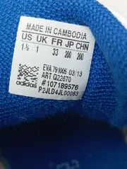 Vorschaubild 5 von Sneaker low Kinder Gr. 33 Weiß Blau Klettverschluss Sportschuhe