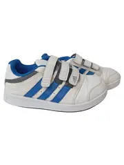 Vorschaubild 1 von Sneaker low Kinder Gr. 33 Weiß Blau Klettverschluss Sportschuhe
