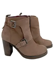 Vorschaubild 1 von MARC O POLO Damen Stiefelette Braun Gr. 38 Leder Casual Modern Schnallen