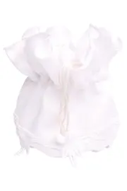 Vorschaubild 3 von Elegante Beuteltasche Weiß mit Spitze Hochzeit Braut Set mit Masken