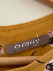 Vorschaubild 4 von Damen Freizeitkleid Gr. 34/XS Gelb Blumenmuster Midikleid