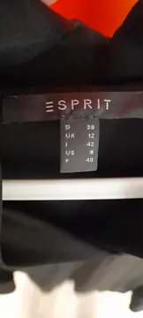 Vorschaubild 2 von Damen Bluse Langarm Schwarz Gr. 38 M Elegant V-Ausschnitt