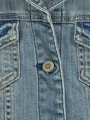 Vorschaubild 3 von Damen Jeans Weste Gr. 36/S Blau Casual Baumwolle