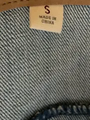 Vorschaubild 6 von Damen Jeans Weste Gr. 36/S Blau Casual Baumwolle