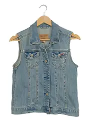 Vorschaubild 1 von Damen Jeans Weste Gr. 36/S Blau Casual Baumwolle