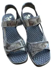 Vorschaubild 2 von Sandalen Damen Gr. 42 Braun Komfortabel Antistress Schlangenmuster