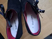 Vorschaubild 4 von Damen Stiefeletten Gr. 38 Schwarz Elegant Blockabsatz Schleife