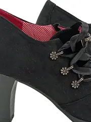 Vorschaubild 2 von Damen Stiefeletten Gr. 38 Schwarz Elegant Blockabsatz Schleife