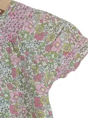 Vorschaubild 3 von Baby Mädchen Sommerkleid Blumenmuster Gr. 80 Rosa Grün