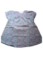 Vorschaubild 5 von Baby Mädchen Sommerkleid Blumenmuster Gr. 80 Rosa Grün