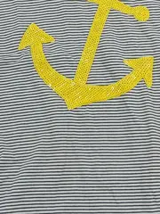 Vorschaubild 3 von Kinder T-Shirt 134/140 Maritim Gestreift Anker Pailletten Mehrfarbig