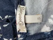 Vorschaubild 3 von Damen Freizeitkleid Gr. 36/S Blau Blumenmuster Viskose Bohemian