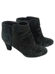 Vorschaubild 1 von Damen Stiefelette Gr. 39 Schwarz Elegant Reißverschluss Stiefel