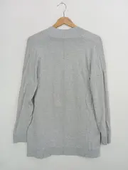 Vorschaubild 2 von Damen Strickjacke Cardigan Gr. 36/S Grau Klassisch Elegant Casual