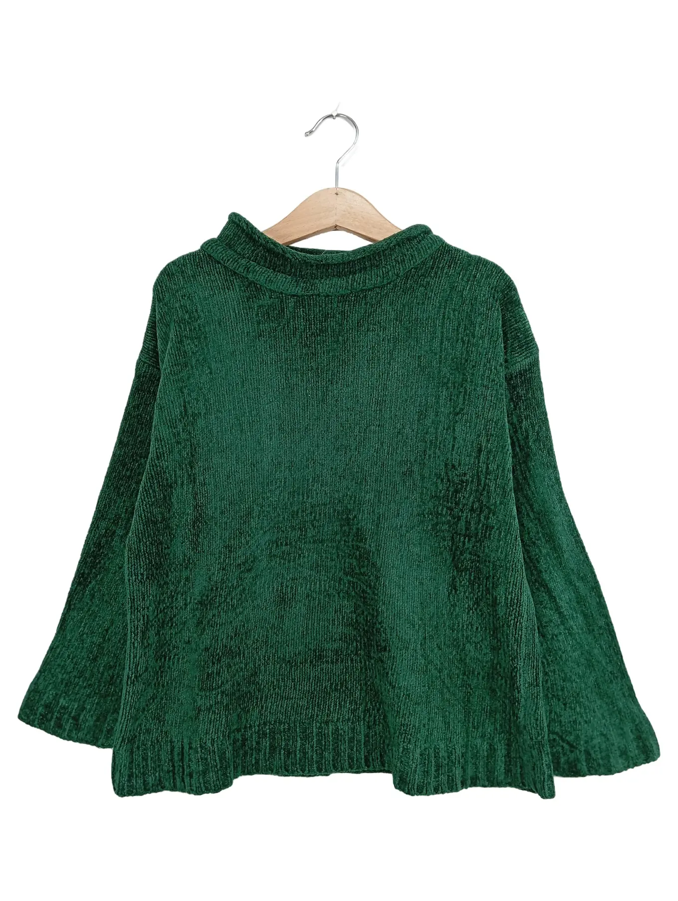 CABLE CAR CLOTHIERS Kinder Pullover Gr. 104 Grün Chenille Rollkragen