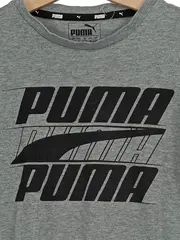 Vorschaubild 2 von Kinder T-Shirt Gr. 128 Grau Sportlich Logo-Print