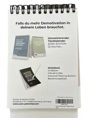 Vorschaubild 2 von Spitzer & Helmle Demotivierender Tischkalender 2025 Büro Humor Notizblock A6