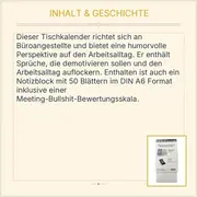 Vorschaubild 7 von Spitzer & Helmle Demotivierender Tischkalender 2025 Büro Humor Notizblock A6