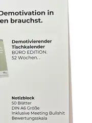 Vorschaubild 4 von Spitzer & Helmle Demotivierender Tischkalender 2025 Büro Humor Notizblock A6