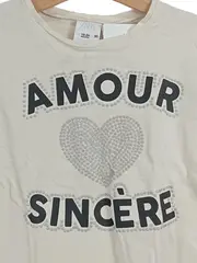Vorschaubild 2 von Kinder Mädchen Langarmshirt Beige Gr. 92 Amour Sincère Herzprint Casual
