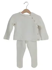 Vorschaubild 1 von LCW baby Strickset Mädchen Kinder Gr. 68/74 Weiß Baumwolle Charmant