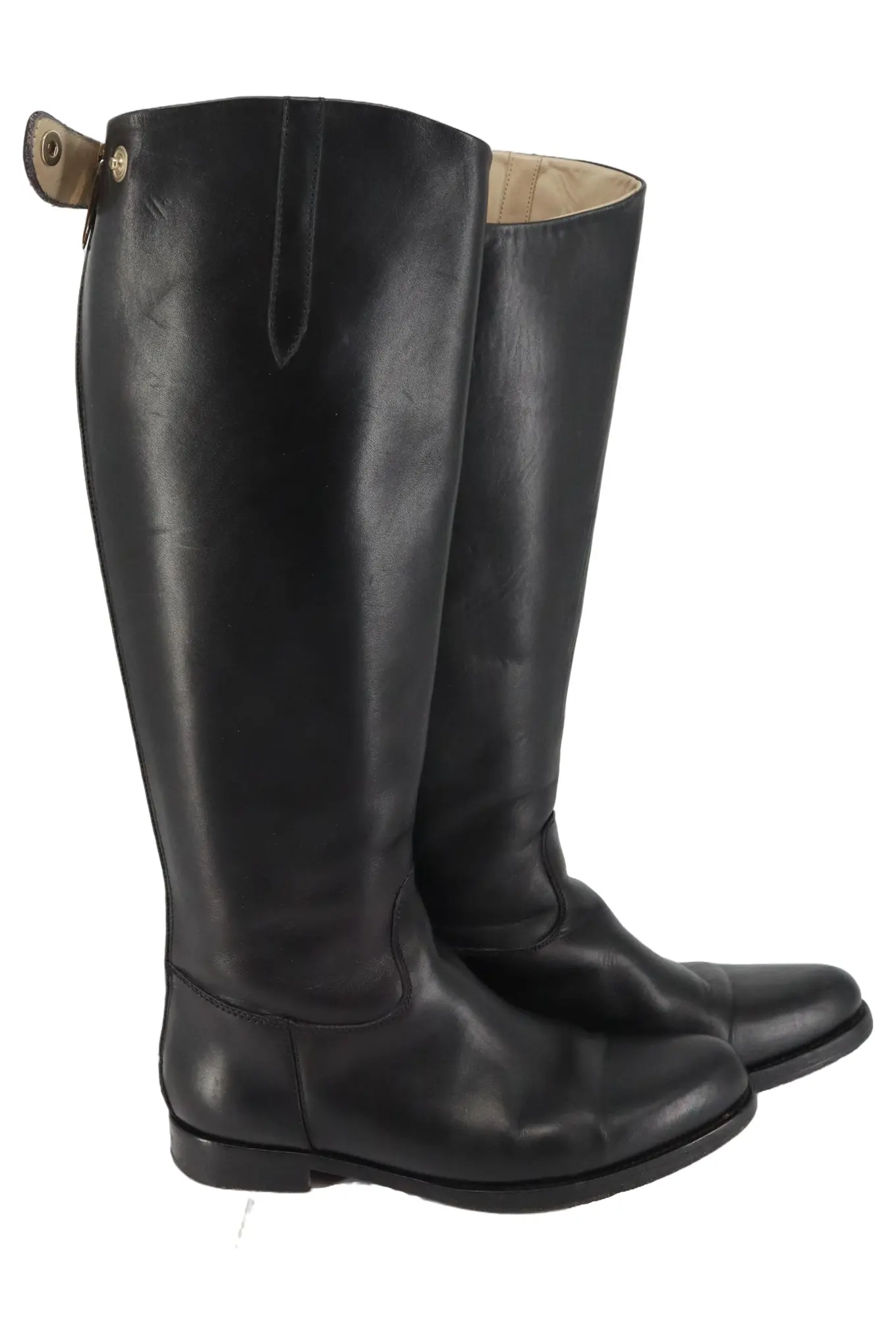 JIL SANDER Elegante Damen Stiefel Schwarz Leder Gr. 37