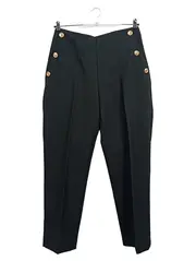 Vorschaubild 1 von Damen Anzughose Business L Schwarz mit Goldknöpfen Elegant