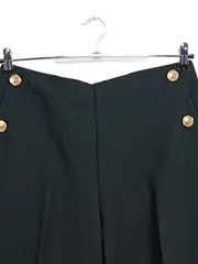 Vorschaubild 2 von Damen Anzughose Business L Schwarz mit Goldknöpfen Elegant