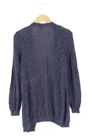 Vorschaubild 2 von Strickjacke Cardigan Damen Blau Gr. 40/L Meliert Baumwolle