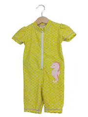 Vorschaubild 1 von Baby Badeanzug Mädchen Gr. 80 12M Gelb Seepferdchen UV-Schutz