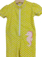 Vorschaubild 3 von Baby Badeanzug Mädchen Gr. 80 12M Gelb Seepferdchen UV-Schutz