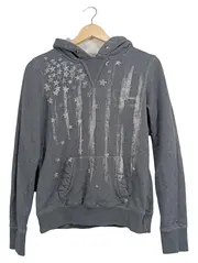 Vorschaubild 1 von Hoodie Herren Grau M Sterne Kapuzenpullover