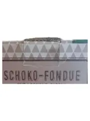 Vorschaubild 3 von Schokofondue Set Porzellan Weiß mit 4 Gabeln Schokoladenfondue