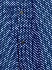 Vorschaubild 6 von Herren Business Hemd Kurzarm Blau XL Punkte Baumwolle