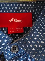 Vorschaubild 4 von Herren Business Hemd Kurzarm Blau XL Punkte Baumwolle