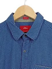 Vorschaubild 3 von Herren Business Hemd Kurzarm Blau XL Punkte Baumwolle