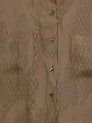 Vorschaubild 4 von Hemdbluse Damen Gr. 36/S Braun Casual Strukturmuster