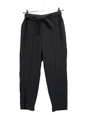 Vorschaubild 1 von Damen Stoffhose Gr. 40 Schwarz Business Bund mit Schleife Elegant