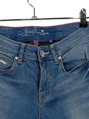 Vorschaubild 3 von Damen Capri Jeans Gr. 27 Blau Casual Regular Fit