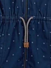 Vorschaubild 2 von Mädchen Softshelljacke Gr. 158 Blau Punkte Kapuze Outdoor