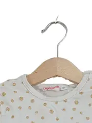 Vorschaubild 3 von Festliches Kleid Gr. 80 Weiß Gepunktet Langarm Baumwolle